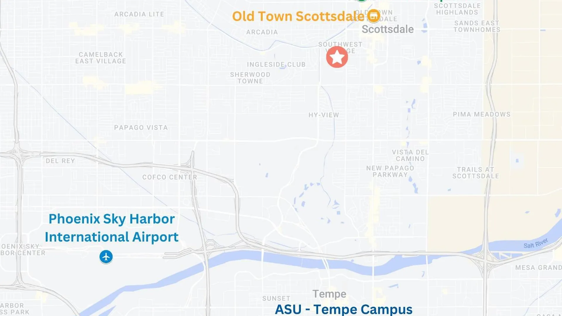 Brand New Home W Parking Blocks From Oldtown- 2B Scottsdale Vakantiehuis